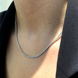 Diamond Tennis Necklace In 9 Carat White Gold from LeGassick Jewellery, Gold Coast, Australia.