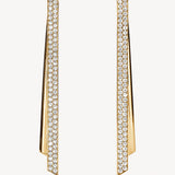 Inside Out Diamond Flip Drop Earrings in Yellow Gold from Hearts On Fire exclusively available from LeGassick Fine Jewellery, Gold Coast, Australia.