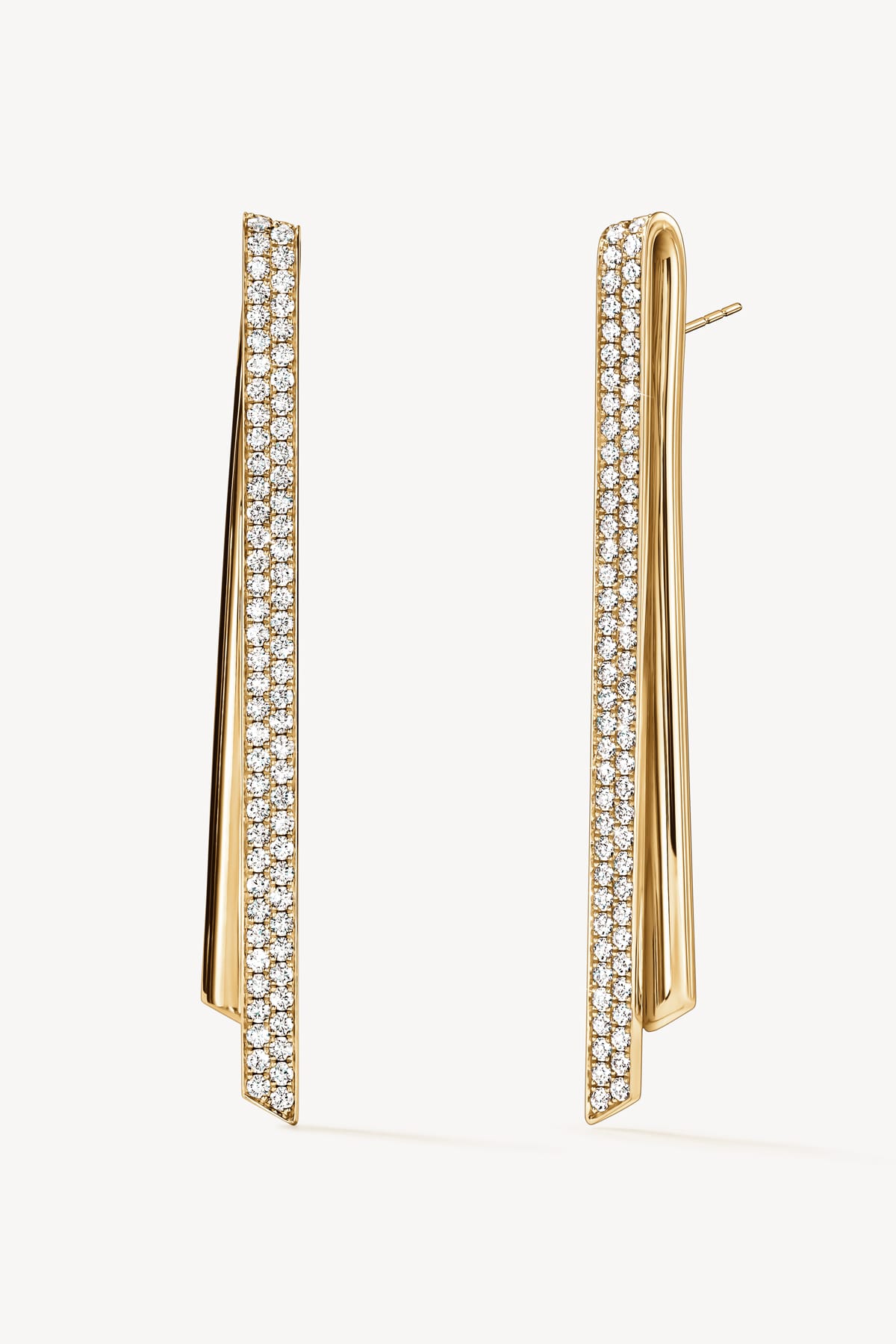 Inside Out Diamond Flip Drop Earrings in Yellow Gold from Hearts On Fire exclusively available from LeGassick Fine Jewellery, Gold Coast, Australia.