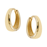 Elegant Tapered Huggie Earrings in 9ct Yellow Gold from LeGassick Jewellery Gold Coast, Australia.