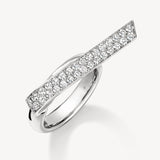 Inside Out Elongated Diamond Flip Ring in White Gold from Hearts On Fire exclusively available from LeGassick Fine Jewellery, Gold Coast, Australia.