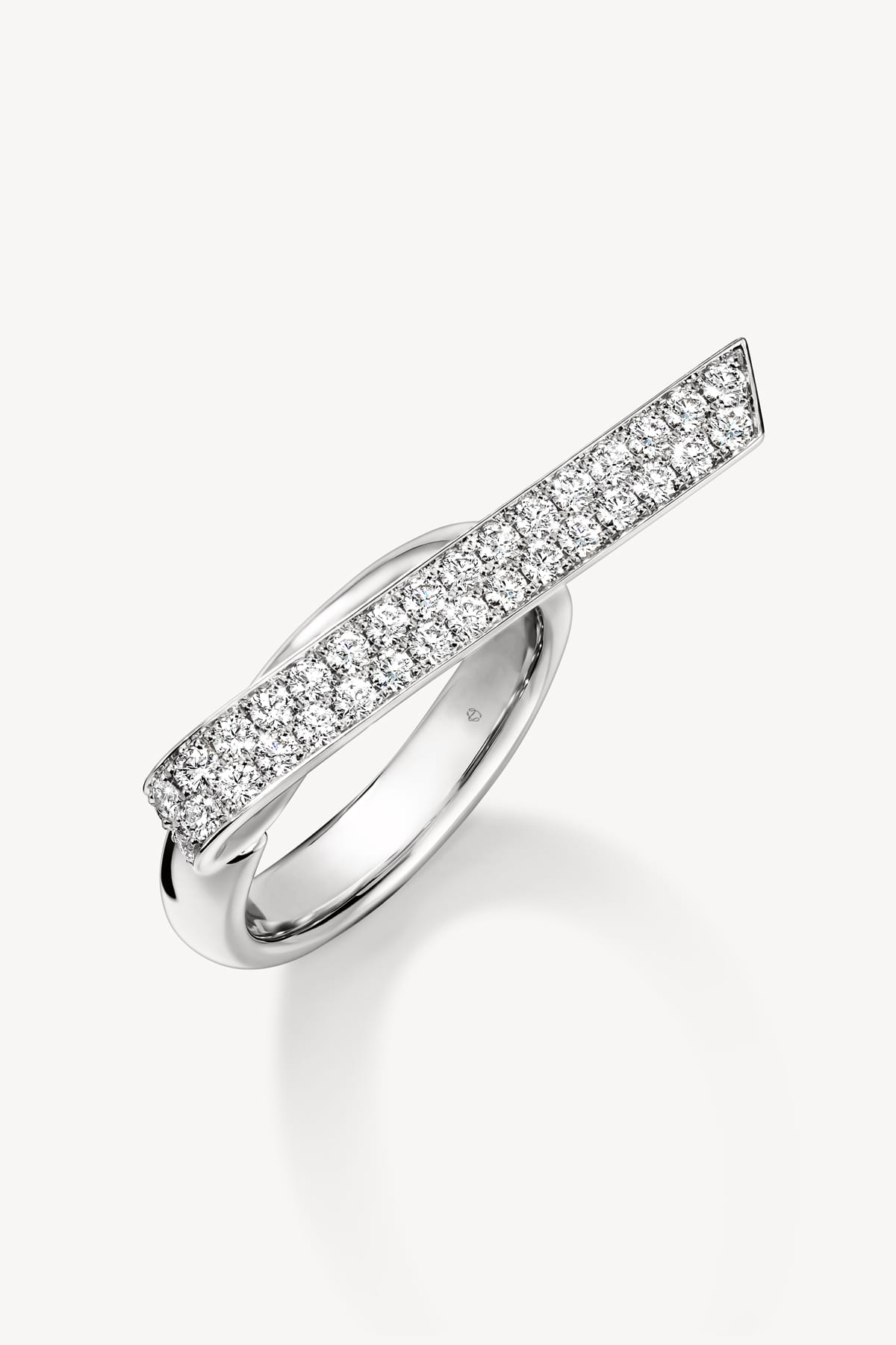 Inside Out Elongated Diamond Flip Ring in White Gold from Hearts On Fire exclusively available from LeGassick Fine Jewellery, Gold Coast, Australia.