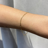 Bevelled Diamond Cut Figaro Bracelet 19cm In 9 Carat Yellow Gold available from LeGassick Fine Jewellery, Gold Coast, Australia. Showrooms at Pacific Fair and Runaway Bay Centre.