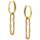 Huggie Drop Diamond Set Earrings in Yellow Gold available from LeGassick Jewellery, Gold Coast, Australia. Showrooms at Pacific Fair and Runaway Bay Centre.