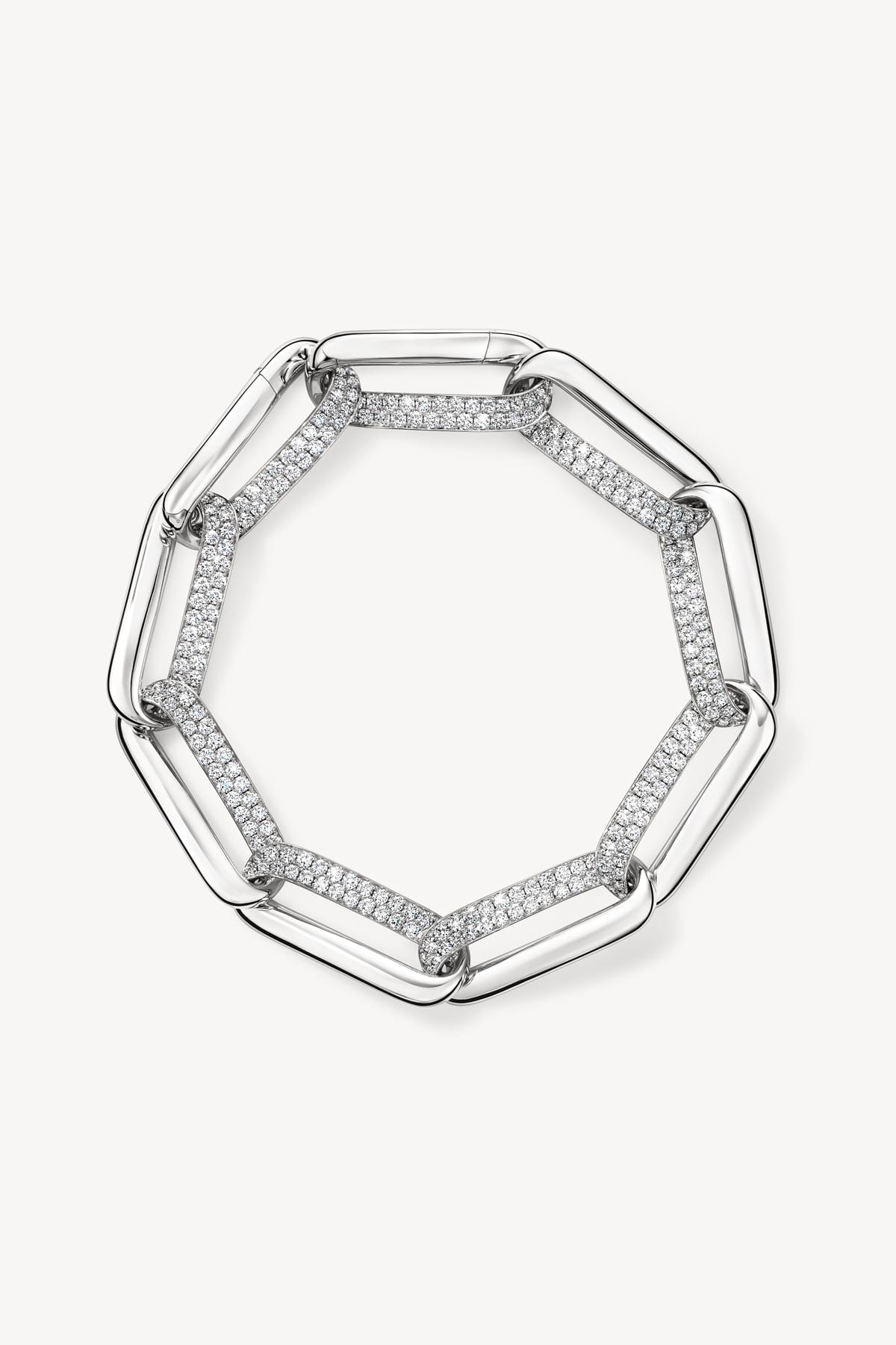 Inside Out Diamond Link Bracelet in White Gold from Hearts On Fire exclusively available from LeGassick Fine Jewellery, Gold Coast, Australia.
