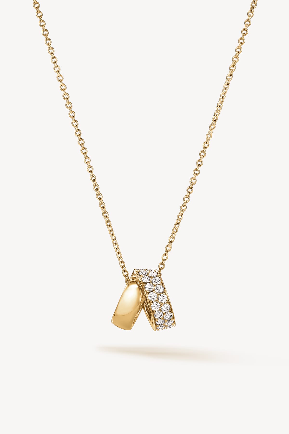 Inside Out Multi Wear Rondel Diamond Pendant Necklace In Yellow Gold From Hearts On Fire exclusively available from LeGassick Fine Jewellery, Gold Coast, Australia.
