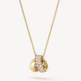 Inside Out Multi Wear Rondel Diamond Pendant Necklace In Yellow Gold From Hearts On Fire exclusively available from LeGassick Fine Jewellery, Gold Coast, Australia.