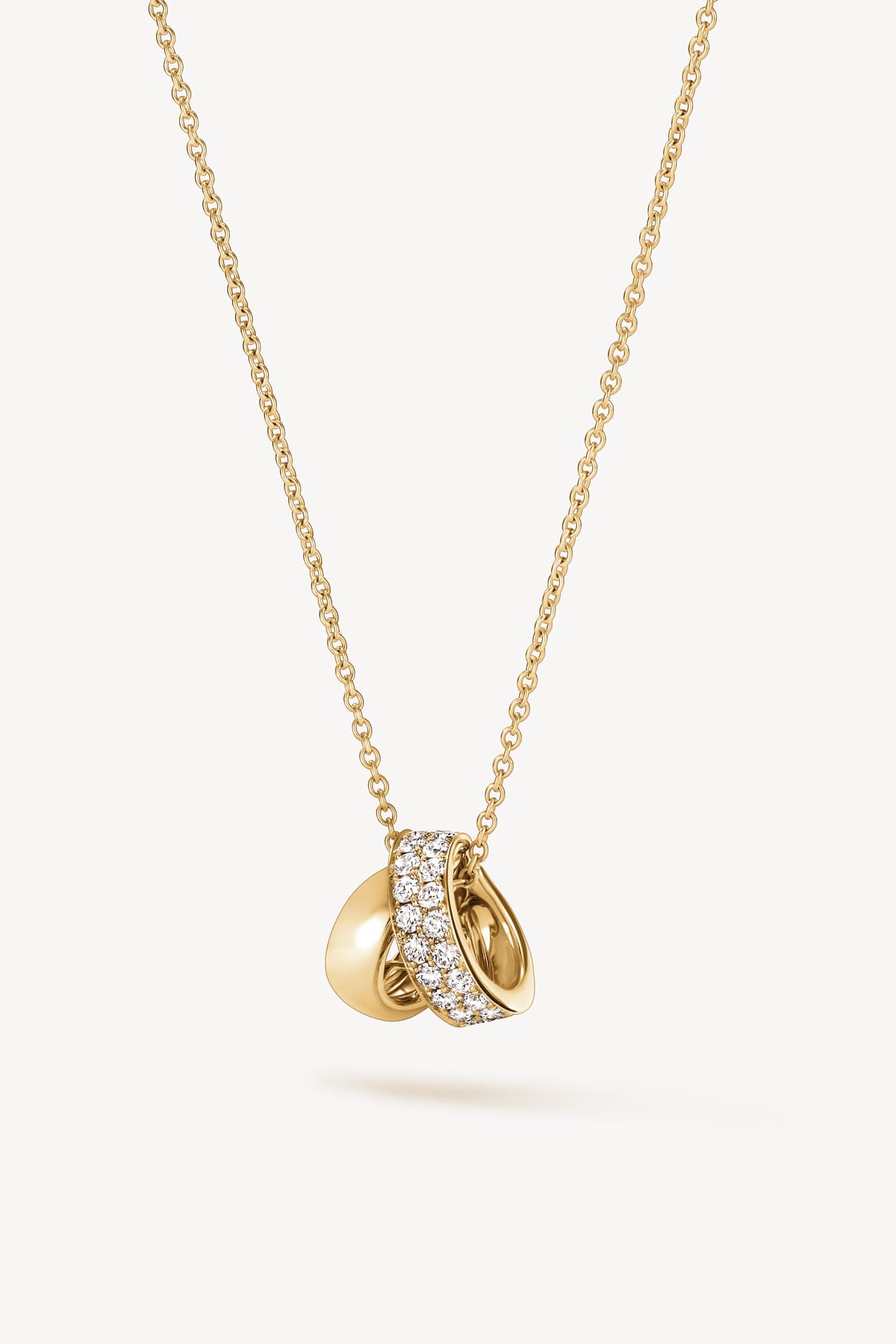 Inside Out Multi Wear Rondel Diamond Pendant Necklace In Yellow Gold From Hearts On Fire exclusively available from LeGassick Fine Jewellery, Gold Coast, Australia.