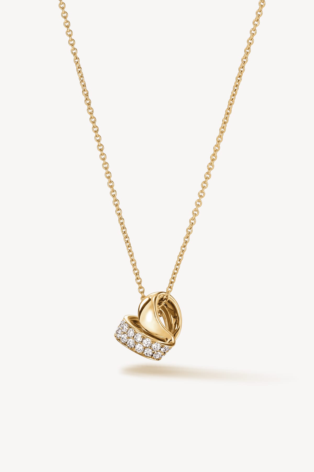 Inside Out Multi Wear Rondel Diamond Pendant Necklace In Yellow Gold From Hearts On Fire exclusively available from LeGassick Fine Jewellery, Gold Coast, Australia.