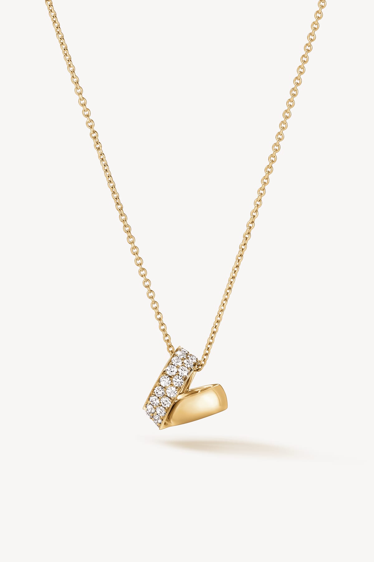 Inside Out Multi Wear Rondel Diamond Pendant Necklace In Yellow Gold From Hearts On Fire exclusively available from LeGassick Fine Jewellery, Gold Coast, Australia.
