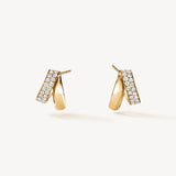 Inside Out Spiral Diamond Earrings in Yellow Gold from Hearts On Fire available from LeGassick Fine Jewellery, Gold Coast, Australia.