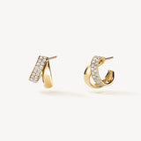Inside Out Spiral Diamond Earrings in Yellow Gold from Hearts On Fire available from LeGassick Fine Jewellery, Gold Coast, Australia.