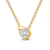 LU Droplet Pendant In Yellow Gold From Hearts On Fire exclusive to LeGassick Jewellery, Gold Coast, Australia.