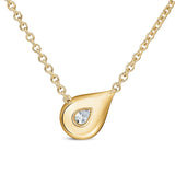 LU Droplet Pendant In Yellow Gold From Hearts On Fire exclusive to LeGassick Jewellery, Gold Coast, Australia.