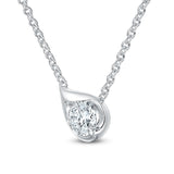LU Droplet Pendant In White Gold From Hearts On Fire exclusive to LeGassick Jewellery, Gold Coast, Australia.