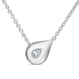 LU Droplet Pendant In White Gold From Hearts On Fire exclusive to LeGassick Jewellery, Gold Coast, Australia.