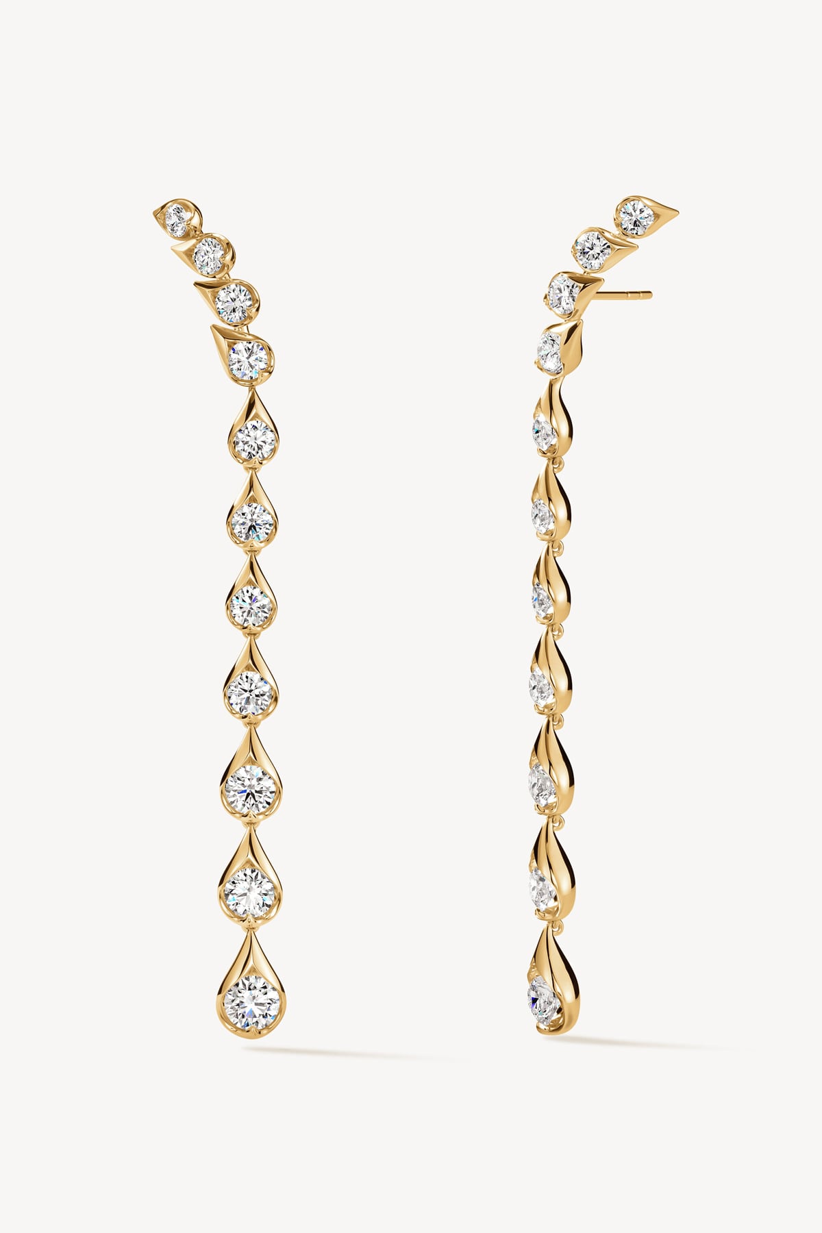 LU Droplet Stiletto Earrings From Hearts On Fire exclusively to LeGassick.