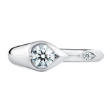 LU Open Droplet Ring In White Gold From Hearts On Fire exclusive to LeGassick Jewellery, Gold Coast, Australia.