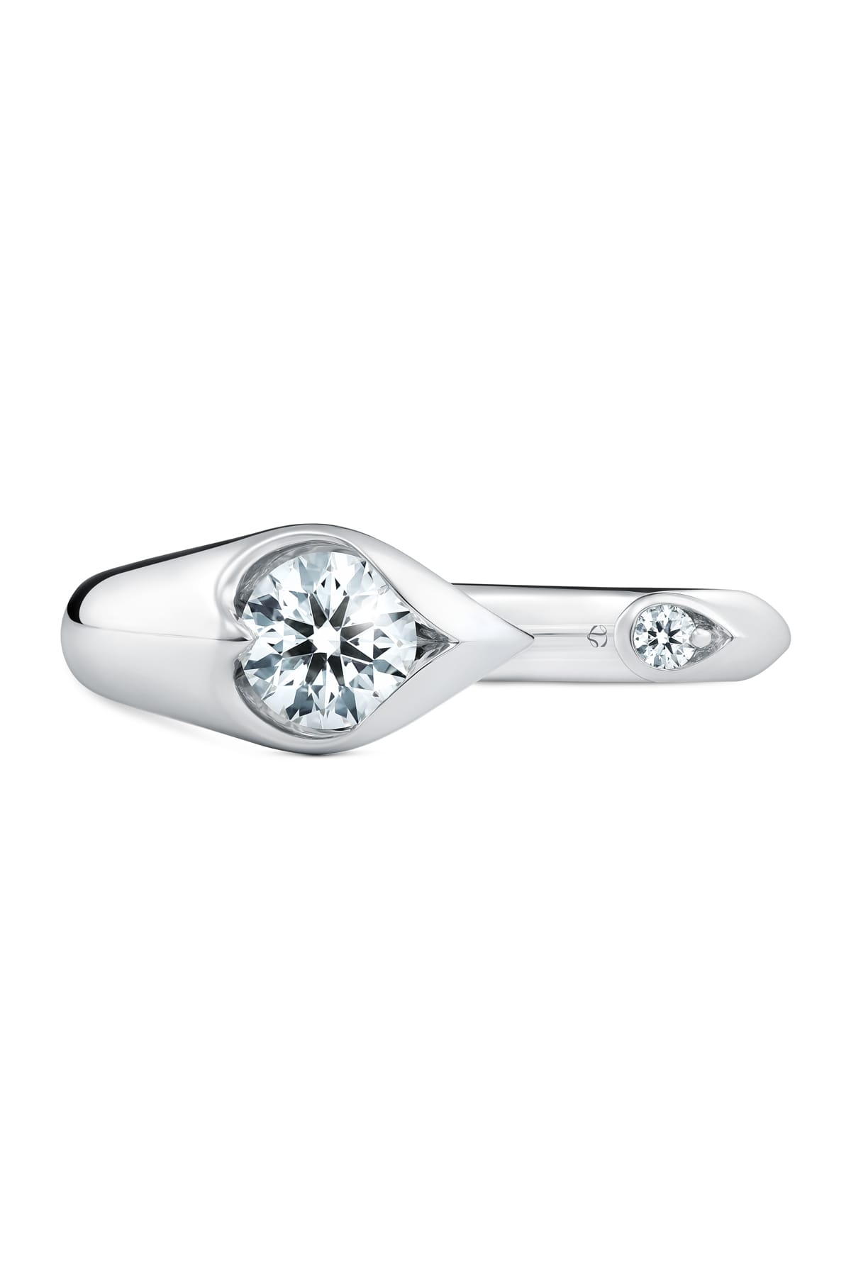 LU Open Droplet Ring In White Gold From Hearts On Fire exclusive to LeGassick Jewellery, Gold Coast, Australia.