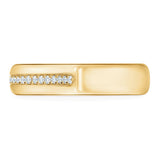 LU Diamond Band In Yellow Gold From Hearts On Fire exclusive to LeGassick Jewellery, Gold Coast, Australia.