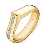 LU Diamond Band In Yellow Gold From Hearts On Fire exclusive to LeGassick Jewellery, Gold Coast, Australia.