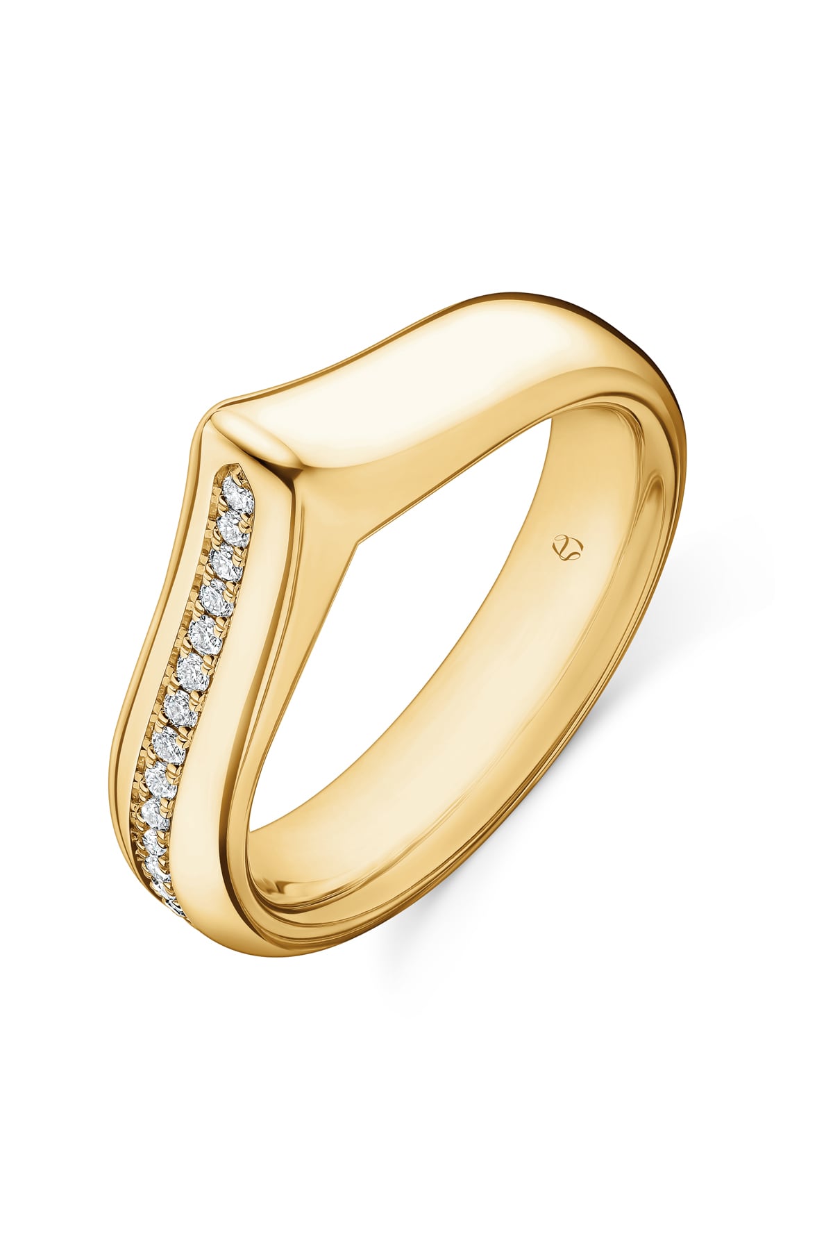 LU Diamond Band In Yellow Gold From Hearts On Fire exclusive to LeGassick Jewellery, Gold Coast, Australia.