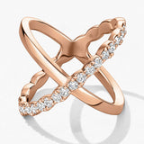 Lorelei Criss Cross Ring From Hearts On Fire available at LeGassick Diamonds and Jewellery Gold Coast, Australia.