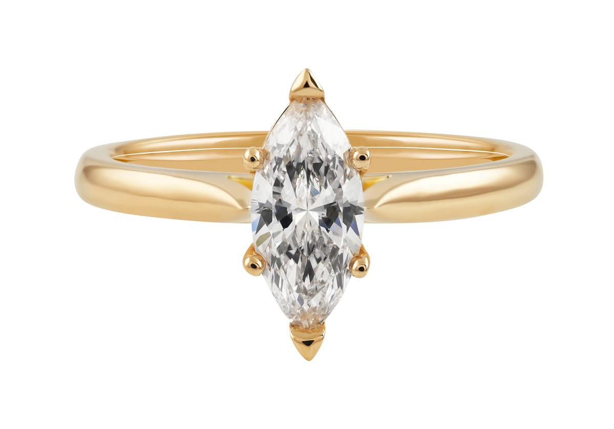 Marquise Solitaire 0.70 carat diamond engagement ring available at LeGassick Diamonds and Jewellery Gold Coast, Australia.
