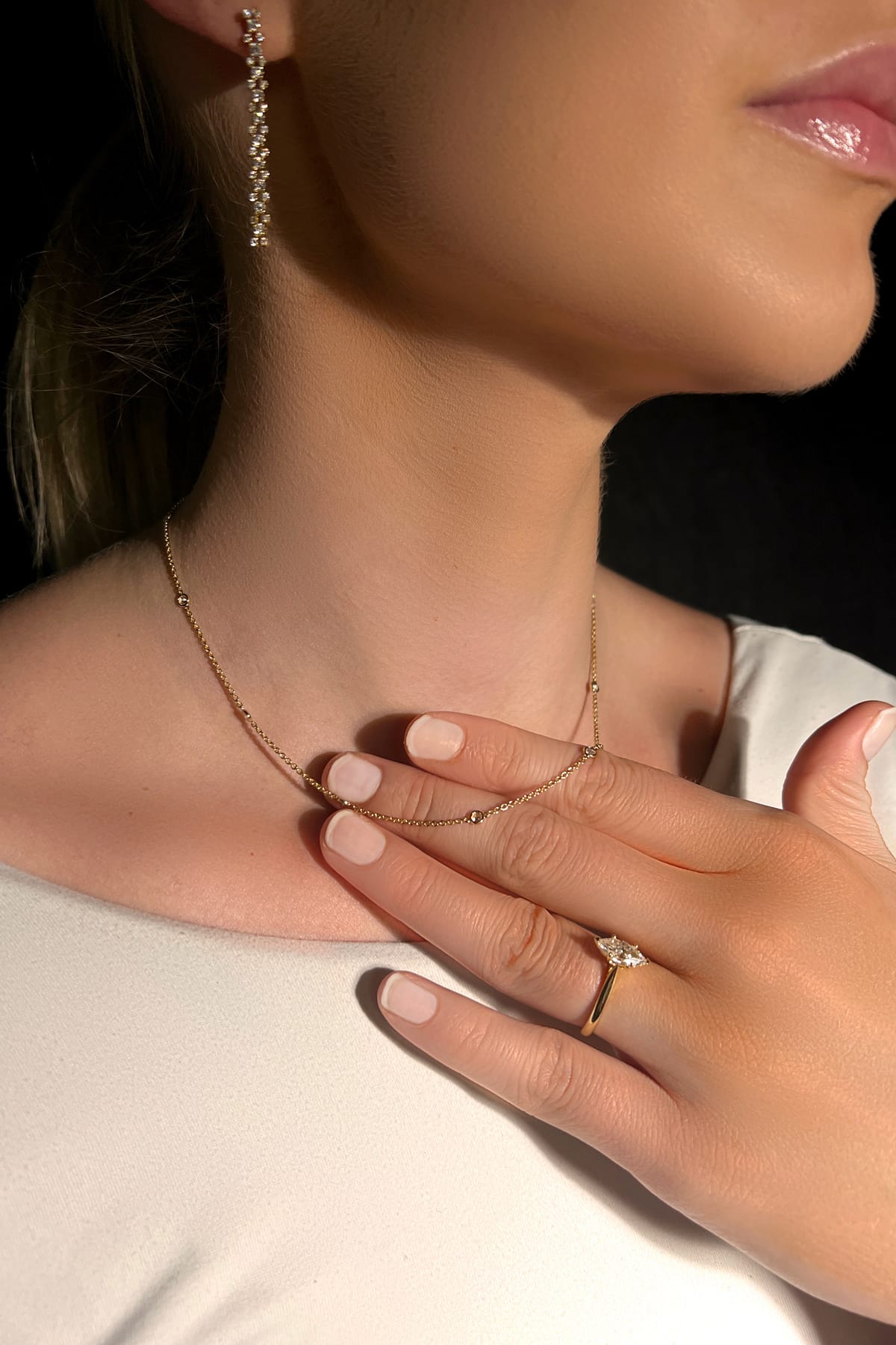 Marquise Solitaire 0.70 carat diamond engagement ring available at LeGassick Diamonds and Jewellery Gold Coast, Australia.