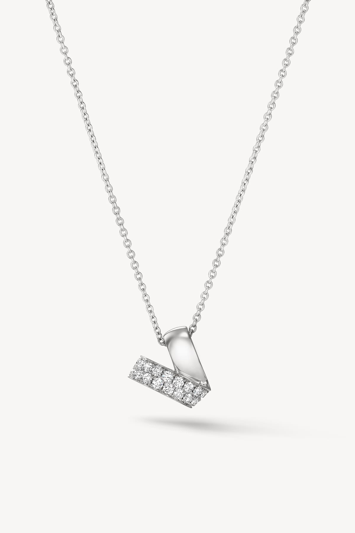 Inside Out Multi Wear Rondel Diamond Pendant Necklace In White Gold From Hearts On Fire exclusively available from LeGassick Fine Jewellery, Gold Coast, Australia.