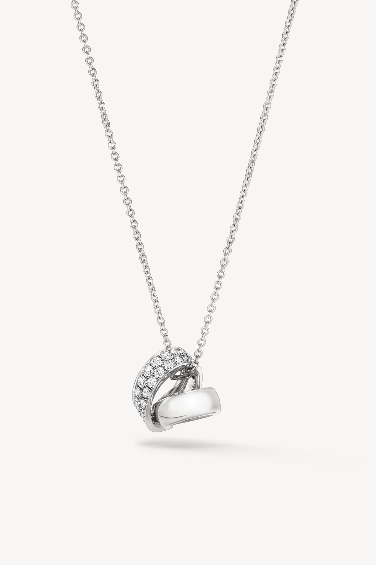 Inside Out Multi Wear Rondel Diamond Pendant Necklace In White Gold From Hearts On Fire exclusively available from LeGassick Fine Jewellery, Gold Coast, Australia.