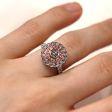 Pink & White Diamond Ring In White & Rose Gold from LeGassick Jewellery, Gold Coast, Australia.