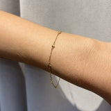 Pyramid Bead Bracelet In 9 Carat Yellow Gold available from LeGassick Fine Jewellery, Gold Coast, Australia. Showrooms at Pacific Fair and Runaway Bay Centre.