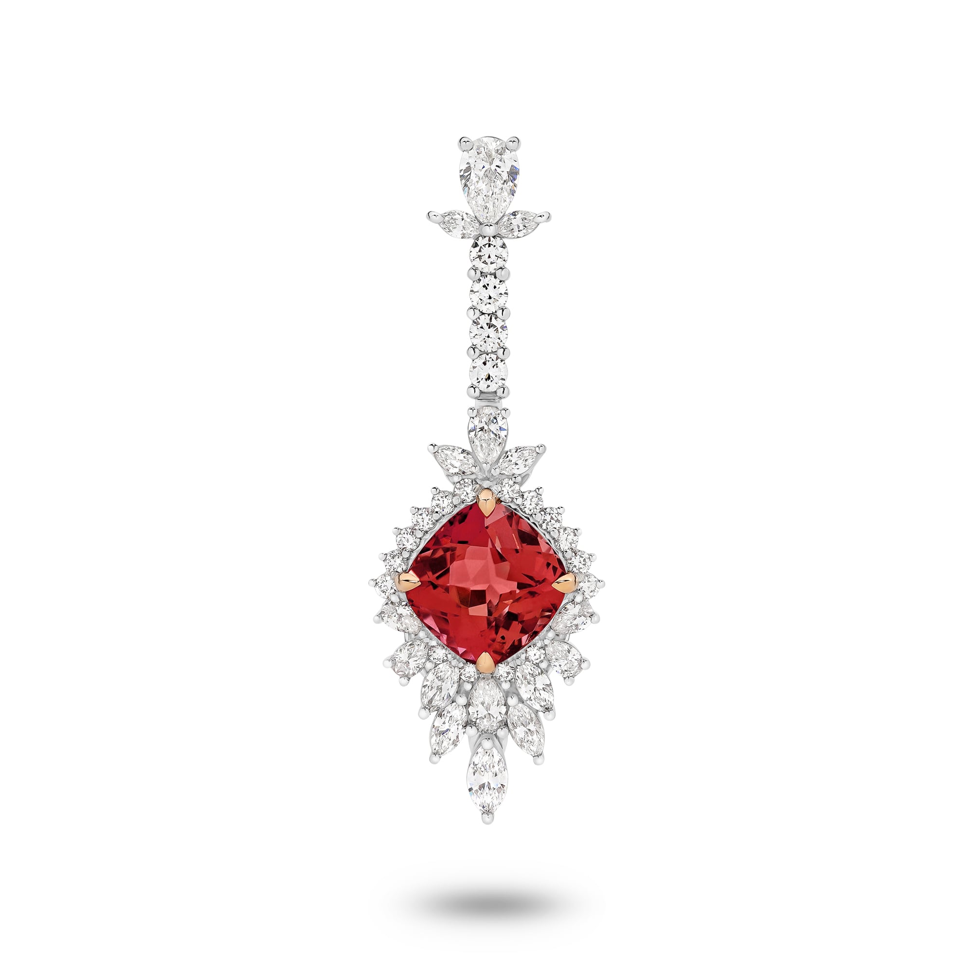Raquel is a captivating 4.63ct blush tourmaline and diamond ring. She was designed and handcrafted by LeGassick's Master Jewellers and a member of the Beyond Luxury Collection.
