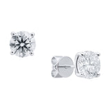 Samantha... 3 Carat Lab Created Diamond Stud Earrings In White Gold from The Madison Collection and exclusive to LeGassick.