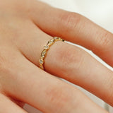 Scalloped Diamond Wedder In 18 Carat Yellow Gold from LeGassick Jewellery, Gold Coast, Australia.