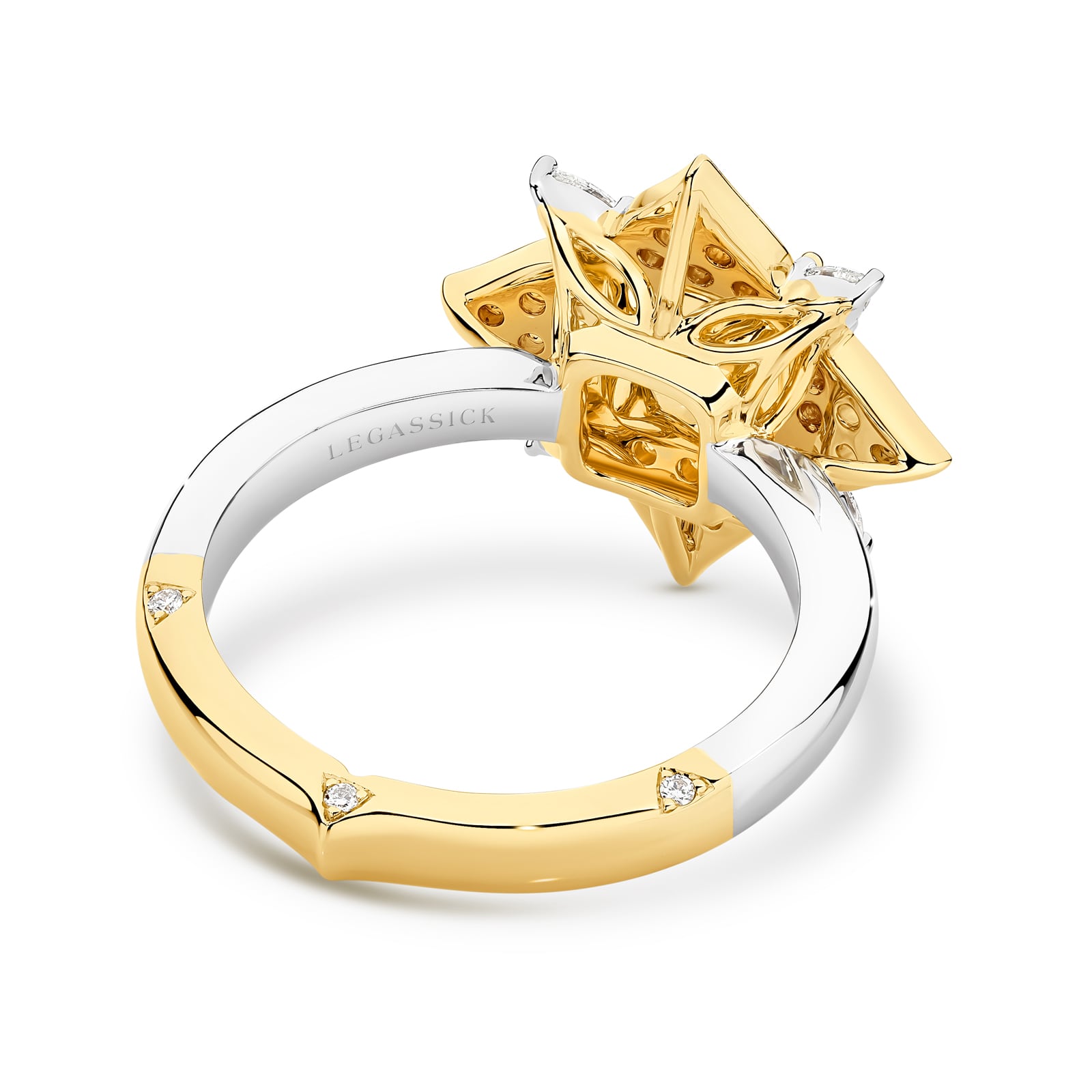 The Stella ring. A 1.5ct natural radiant-cut fancy intense yellow diamond ring. A member of The Beyond Luxury Collection from LeGassick.