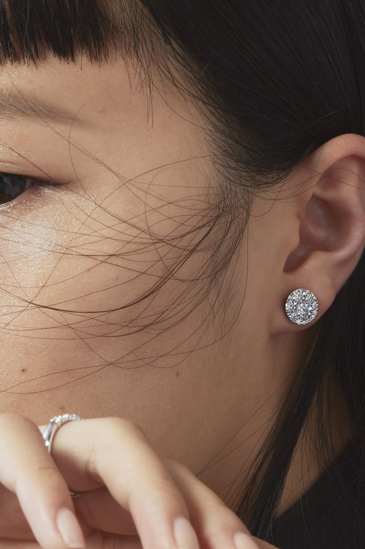 Tessa Diamond Circle Earrings From Hearts On Fire available at LeGassick Diamonds and Jewellery Gold Coast, Australia.