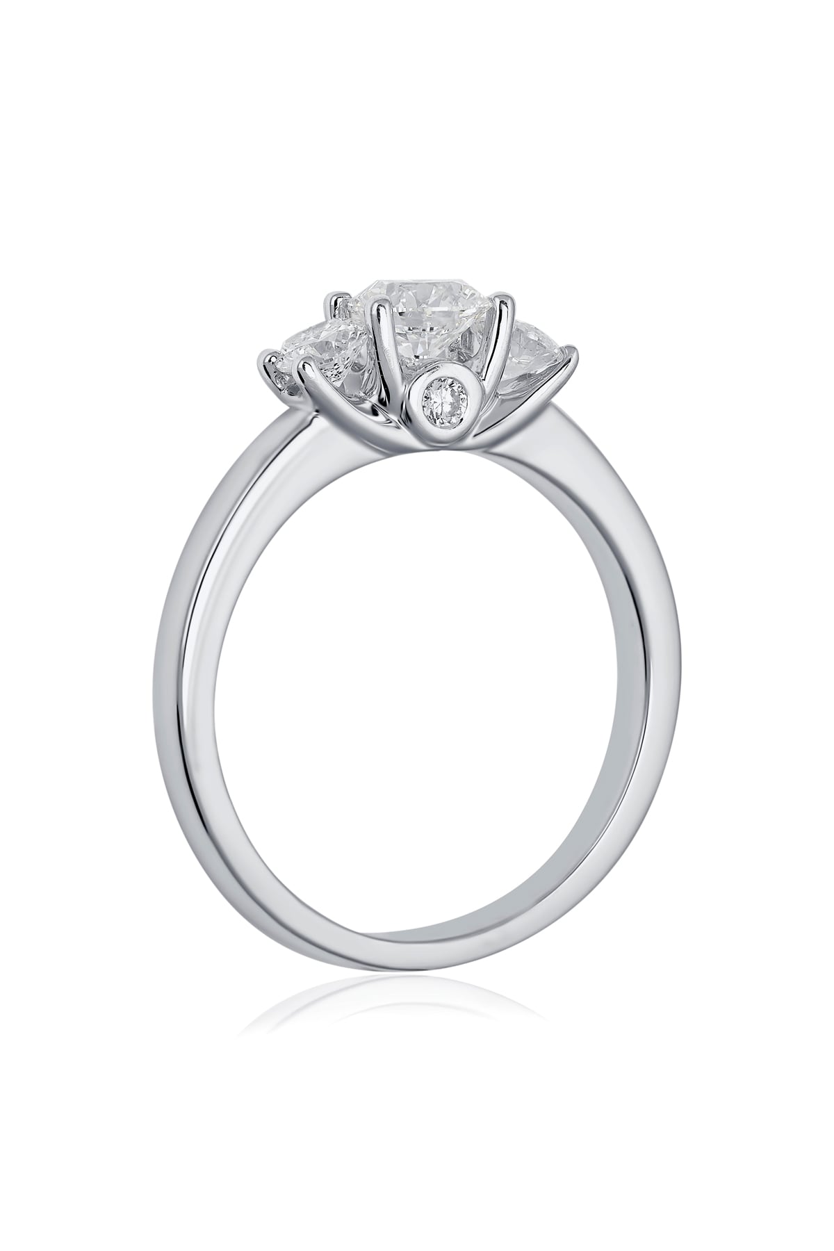 Three Stone Diamond Engagement Ring in White Gold from LeGassick Jewellery Gold Coast.