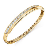 Vela Crossover Bangle From Hearts On Fire exclusive to LeGassick Jewellery, Gold Coast, Australia.