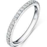 Vela French Cut Pavé Band from Hearts On Fire exclusive to LeGassick Jewellery Gold Coast Australia.