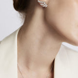 Vela French Cut Pavé Diamond Pendant Necklace from Hearts On Fire at LeGassick.