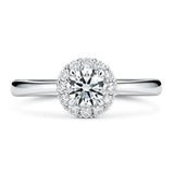 0.70 Carat Vela Halo Ring From Hearts On Fire exclusive to LeGassick Jewellery, Gold Coast, Australia.