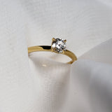 Yellow Gold 0.50ct Round Cut FSI1 Claw Set Diamond Ring from LeGassick Jewellery, Gold Coast, Australia.