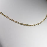Yellow Gold 45cm Solid Long Open Oval Link 2.5mm Paperclip Chain from LeGassick Jewellery, Gold Coast, Australia.