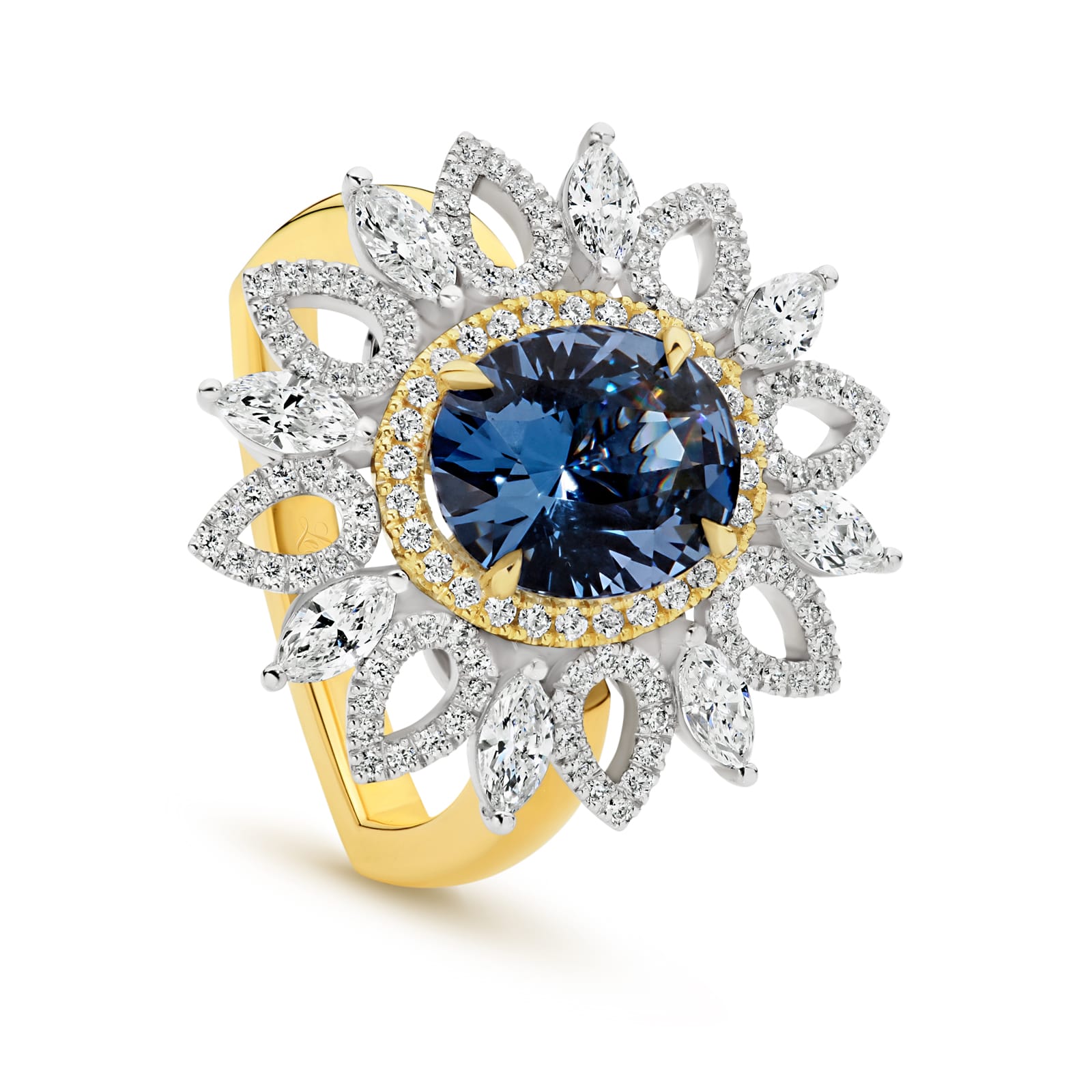 Aurora is a handcrafted 3.87ct Spinel and diamond ring from LeGassick Diamonds & Jewellery Gold Coast.