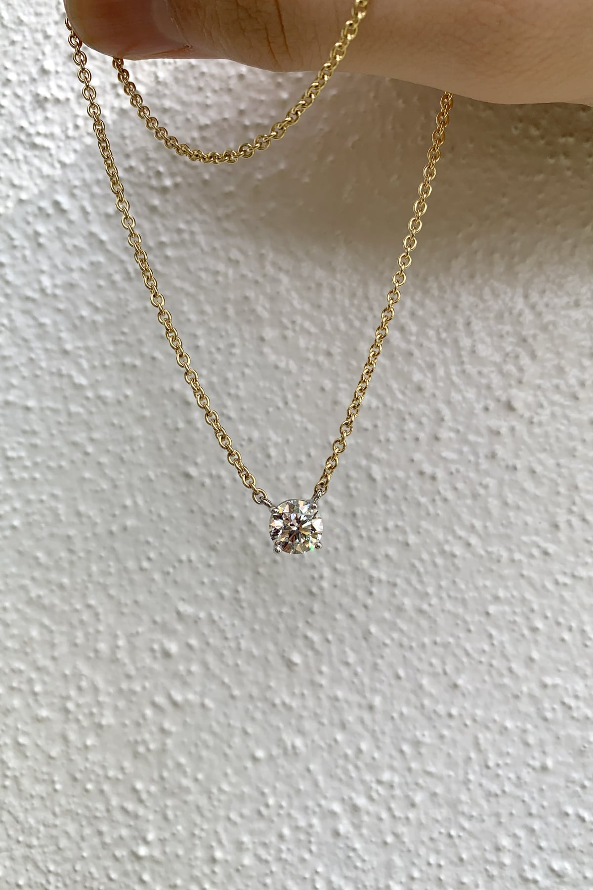 The Coco Diamond Necklace… 1.50 Carat Solitaire Claw Set Lab Created Diamond Necklace. Part of The Madison Collection and exclusive to LeGassick Jewellery.