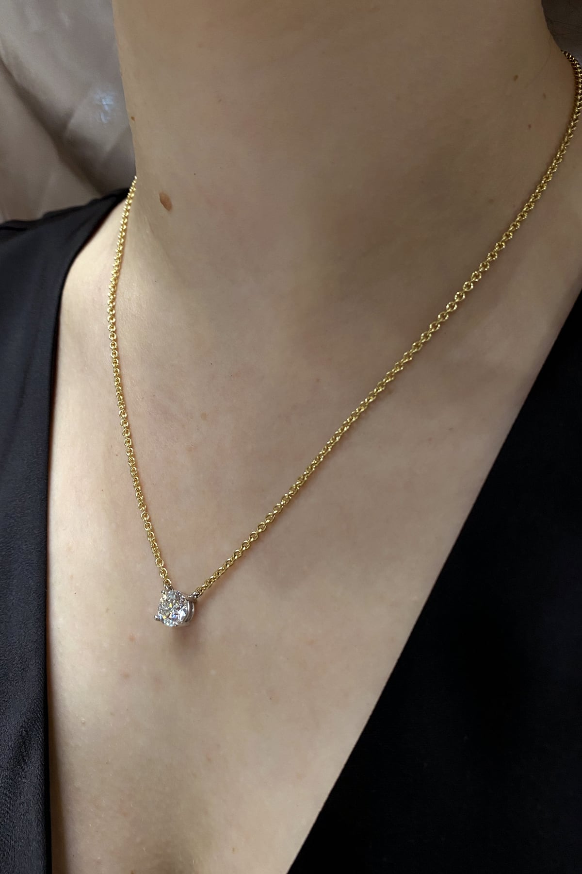 The Coco Diamond Necklace… 1.50 Carat Solitaire Claw Set Lab Created Diamond Necklace. Part of The Madison Collection and exclusive to LeGassick Jewellery.
