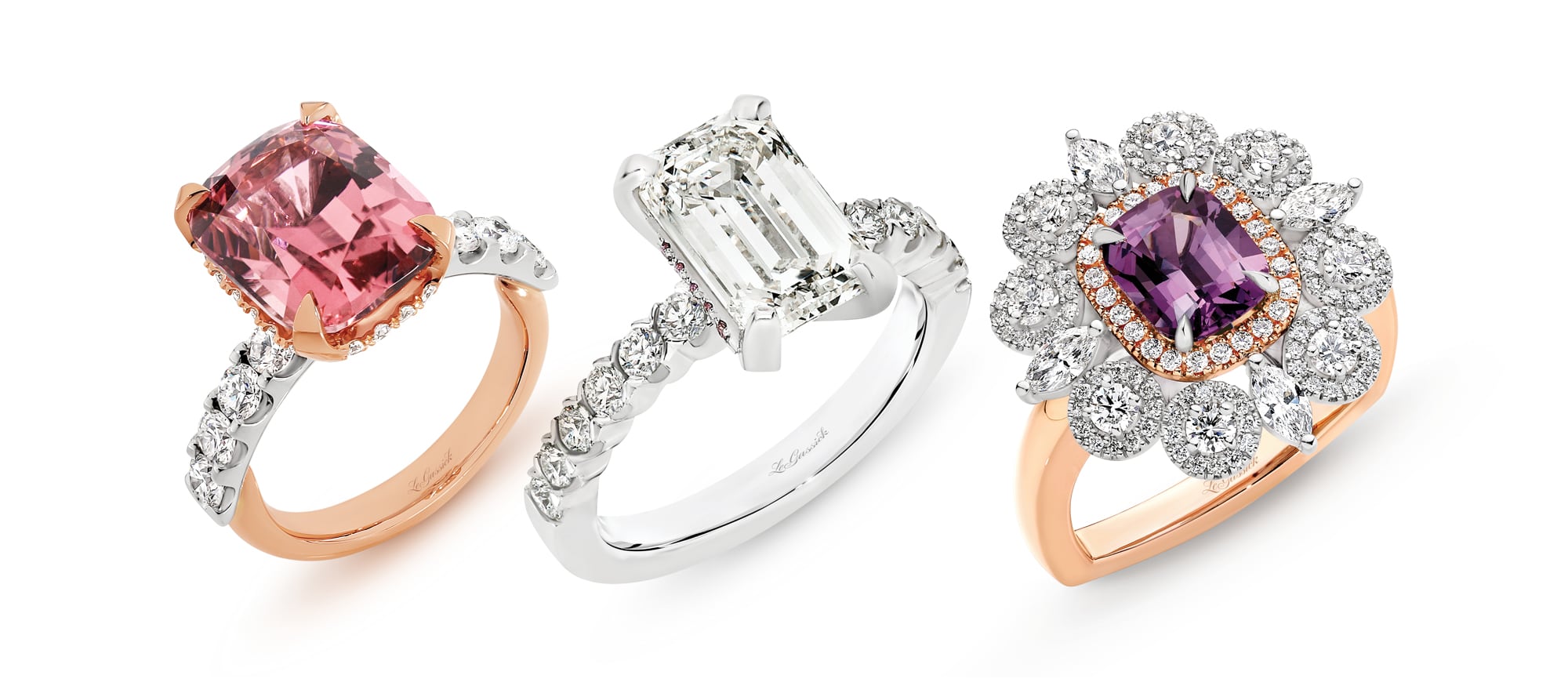 Three stunning pieces from the Beyond Luxury Collection by LeGassick, Gold Coast, Australia. Showrooms at Pacific Fair and Runaway Bay Centre.