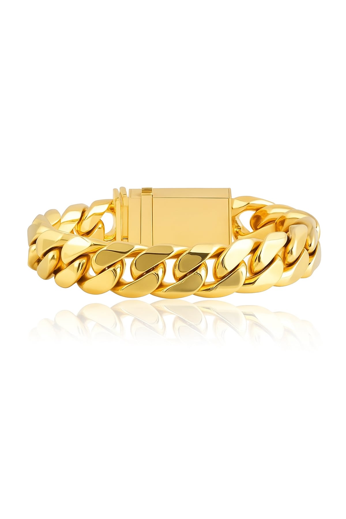 Heavy Curb Link Bracelet In 9ct Yellow Gold – LeGassick Fine Jewellery